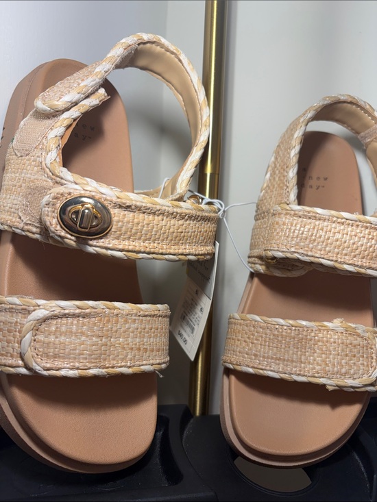 a new day Shoes - a new day Beige Braided Strap Sandals